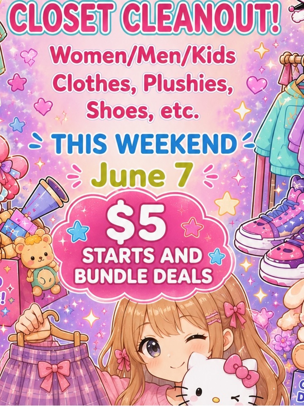 CLOSET CLEANOUT 6-7!